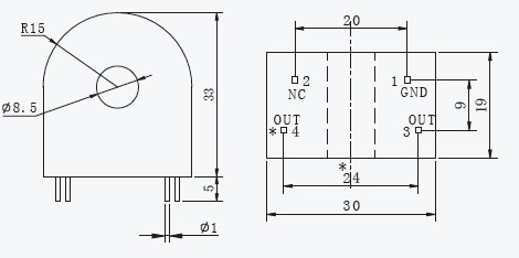 TR0109-2B Current Transformer Used for Common Protection